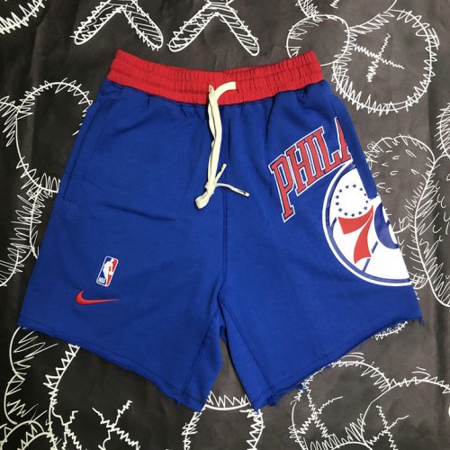 NBA Philadelphia 76ers nike athleisure shorts Bleu